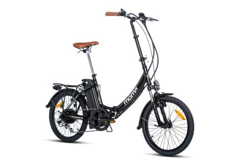 Moma Bikes E-20.2 Falt-Elektrofahrrad, Aluminium, Schwarz