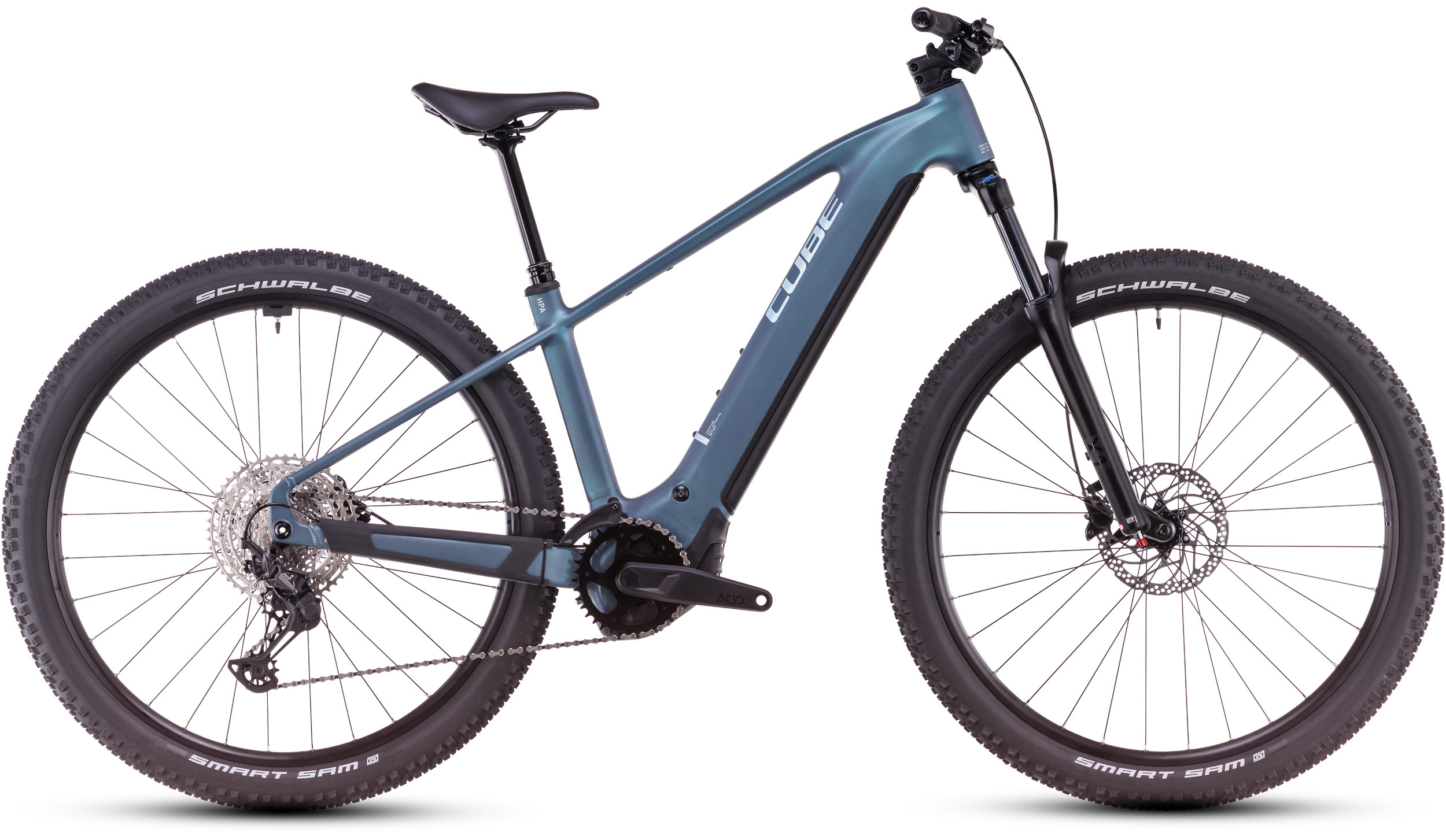 Cube Reaction Hybrid Pro 800, E-MTB, grigio scuro/emerald
