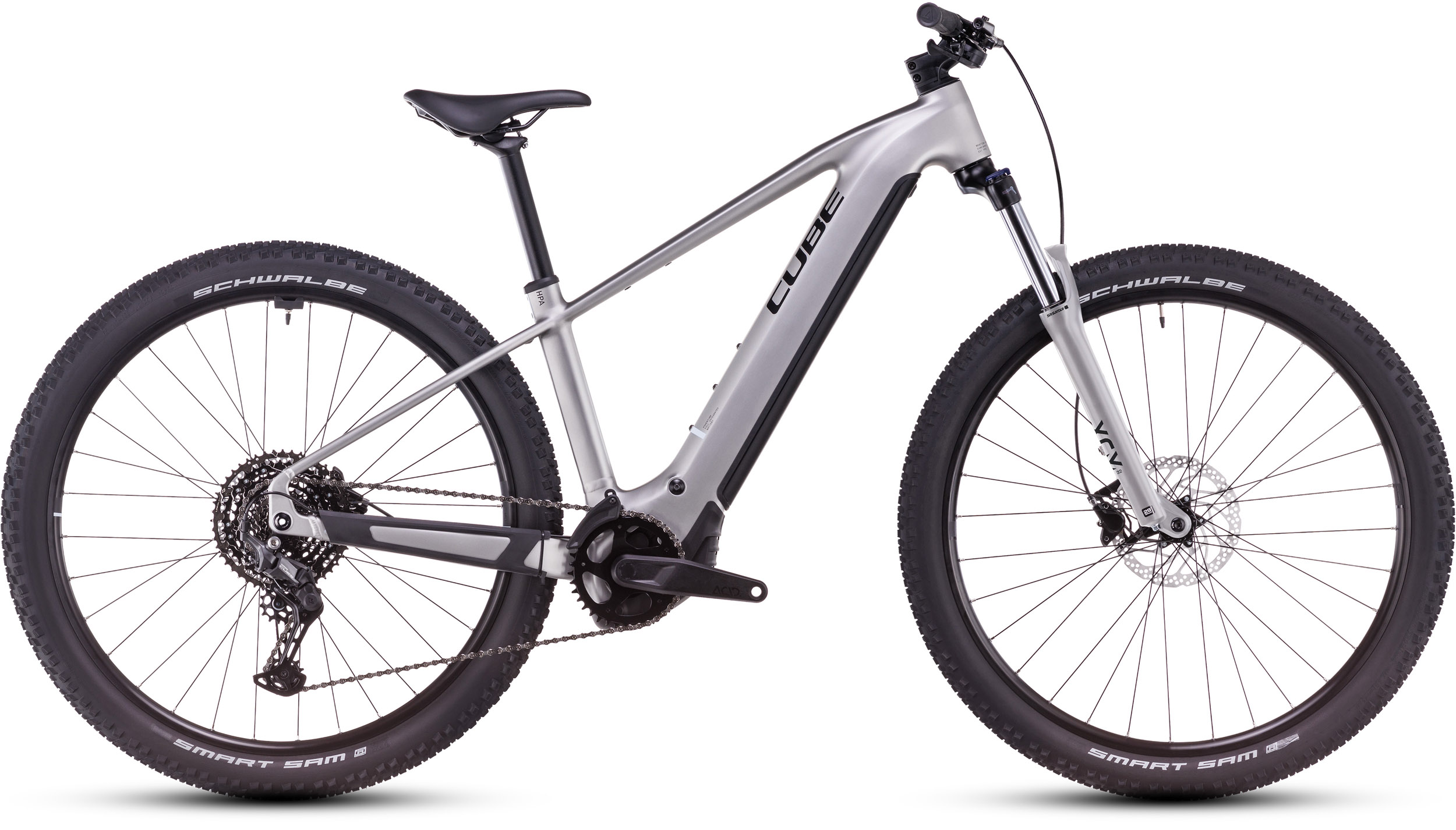 Cube Reaction Hybrid ONE 800 argento E-MTB Herren/Unisex