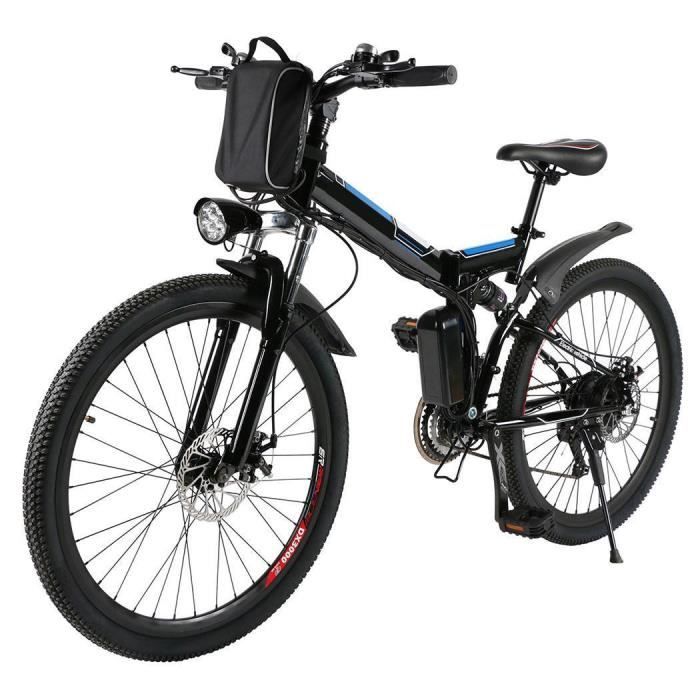 Elektrisches faltbares Mountainbike 26" – 36 V 8 Ah, 7-Gang