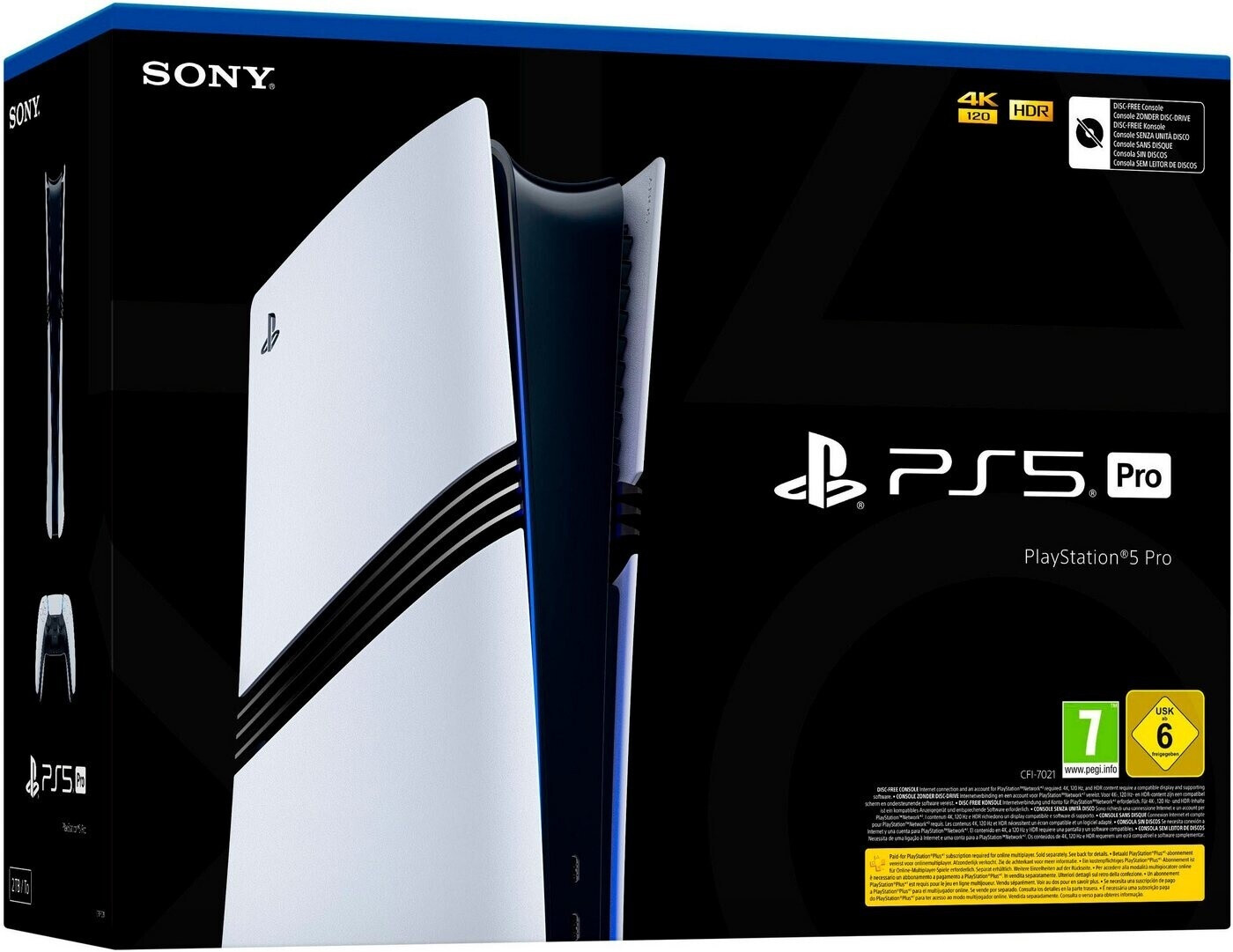 Sony PlayStation 5 Pro (PS5 Pro) blanc
